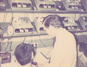 This is what the wiretap room looked like in 1984. Monitoring, also called wiretapping, is one of the special powers the FIOD is able to deploy during an investigation, under strict conditions. Photo credit: Myrna Lutterman